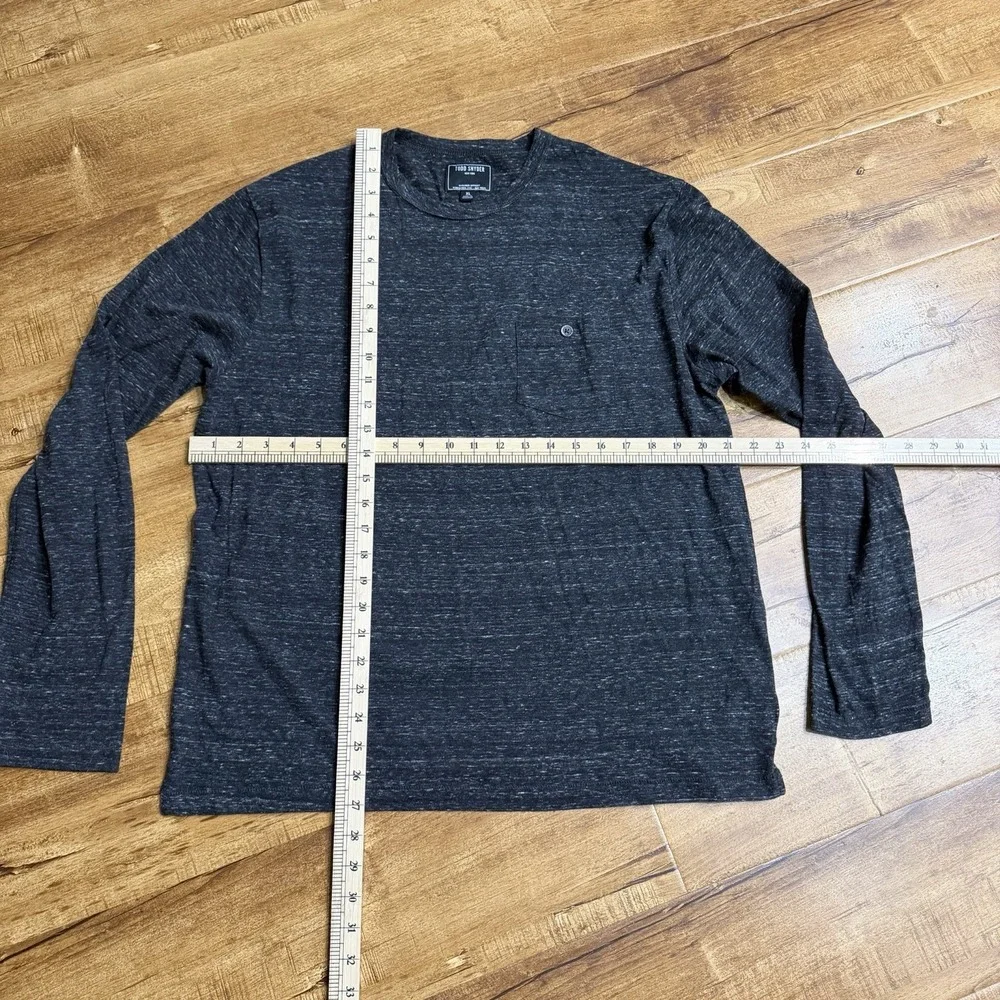 Todd Snyder Long Sleeve Crewneck Shirt Mens XL Heather Gray